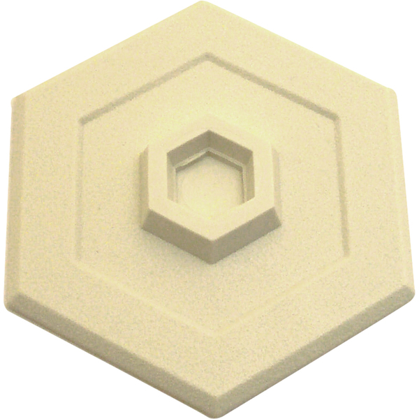 Prime-Line 5 In., Rigid Vinyl, Ivory, Self Adhesive Concave Wall Protector Single Pack U 9140